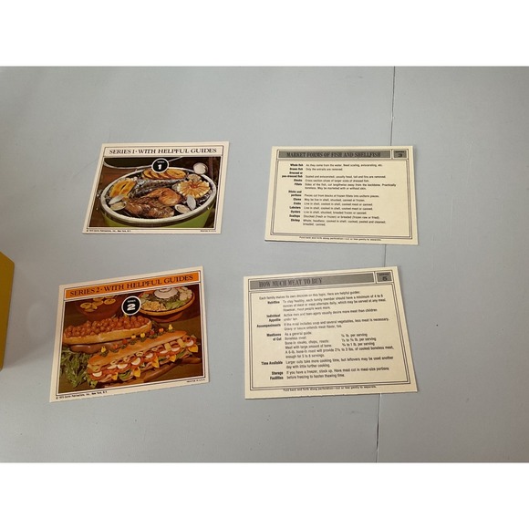 Vintage Kitchen Tested Recipes Recipe Box Card‎ Holder Divider Tabs Yellow - Picture 7 of 8